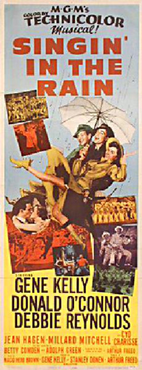 Singin' in the Rain Original 1952 U.S. Insert Movie Poster