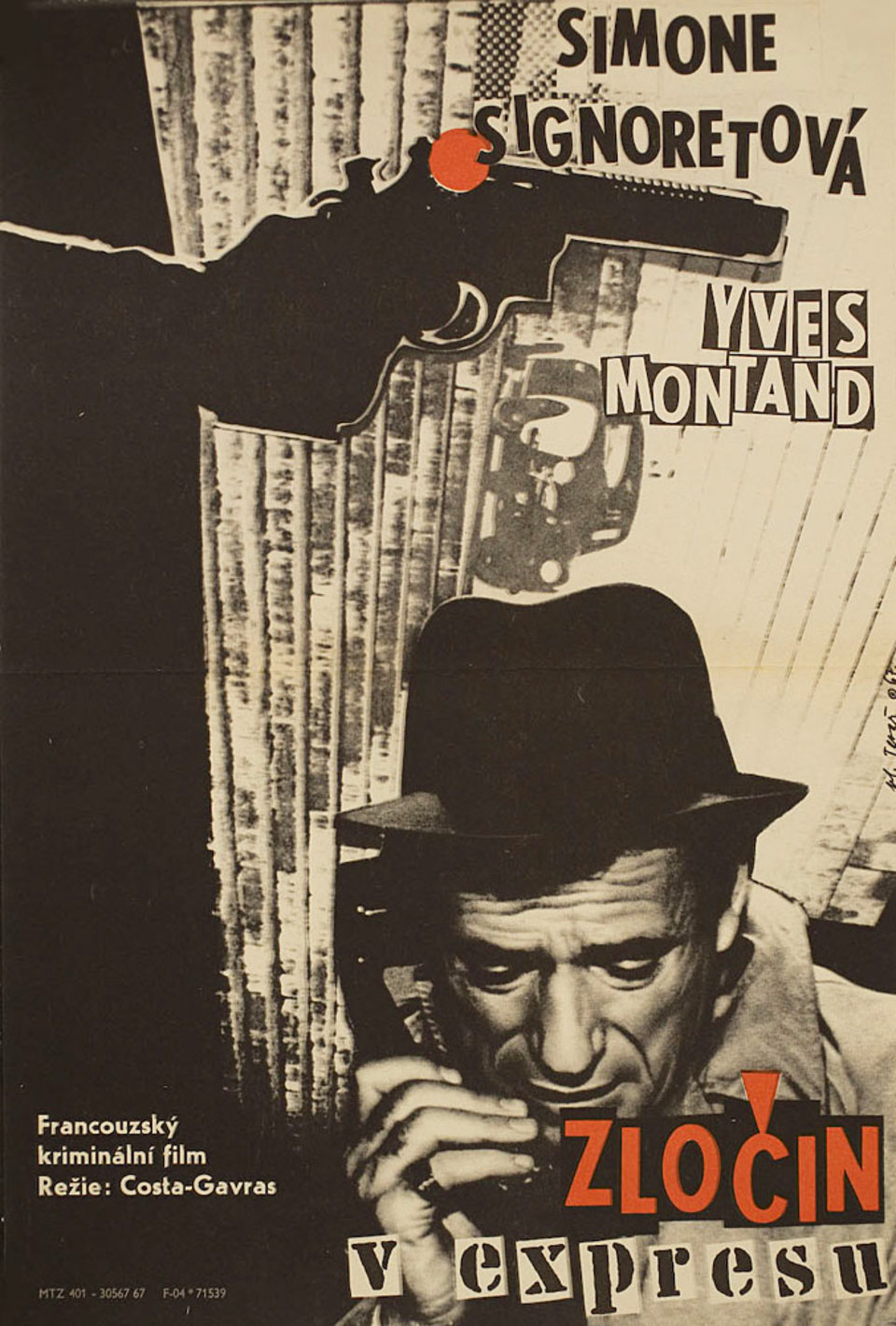 The Sleeping Car Murder Original 1967 Czech A3 Movie Poster