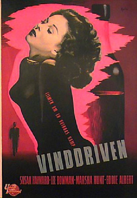 Smash-Up: The Story of a Woman Original 1947 Swedish B1 Movie Poster