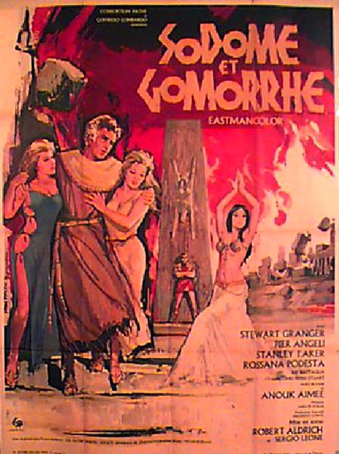 Sodom and Gomorrah Original 1963 French Grande Movie Poster