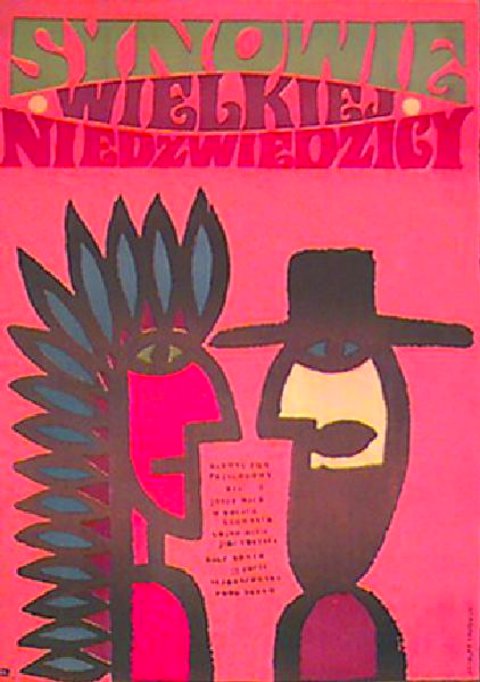 The Sons of Great Bear Original 1966 Polish A1 Movie Poster