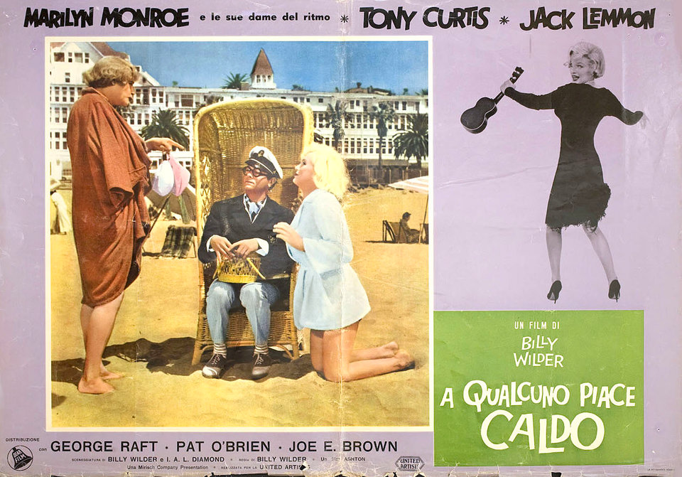 Some Like It Hot Original 1959 Italian Fotobusta Movie Poster