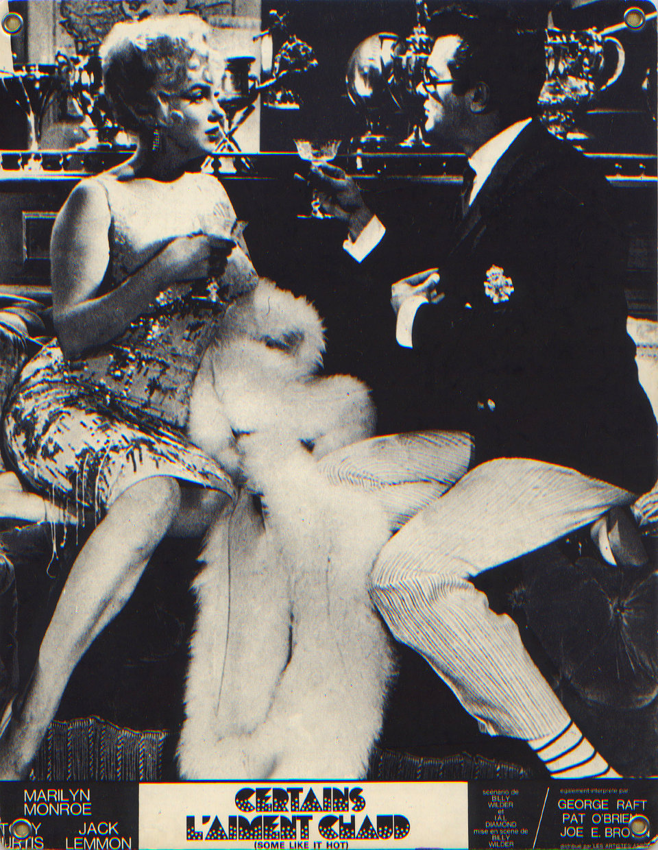 Some Like It Hot Original R1980 French Scene Card Set of 10