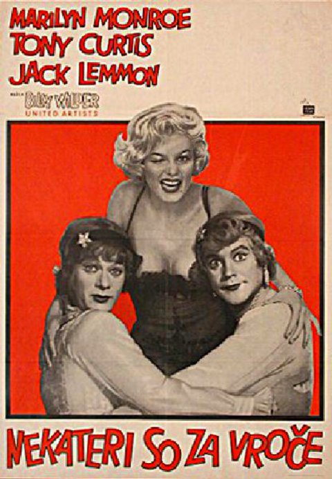 Some Like It Hot Original 1959 Yugoslav B1 Movie Poster