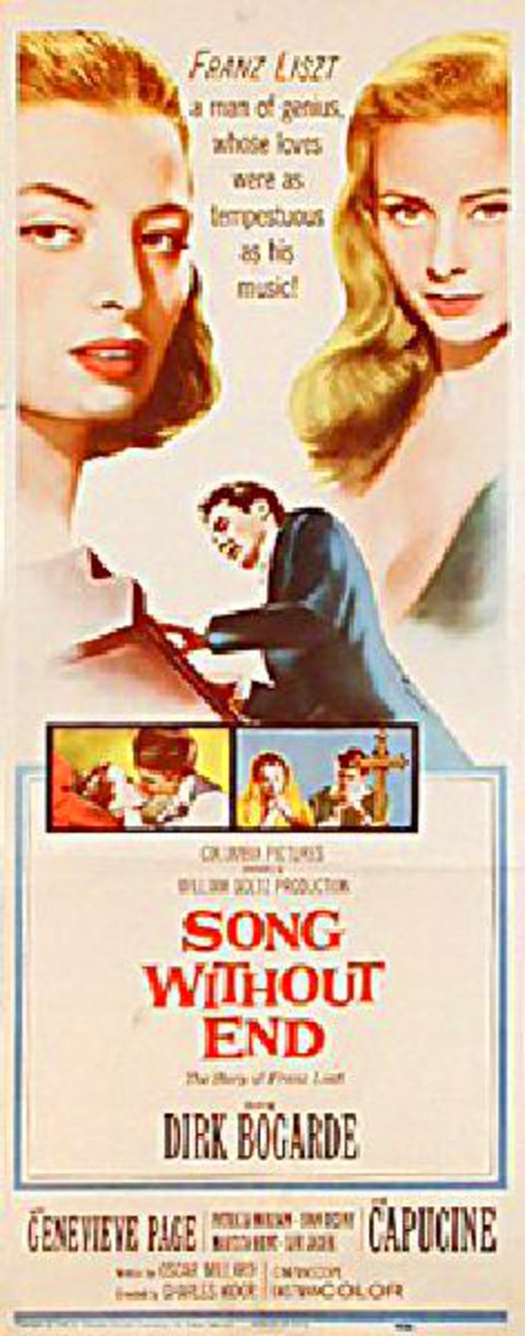 Song Without End Original 1960 U.S. Insert Movie Poster