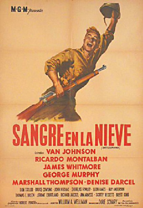 Battleground Original 1949 Argentine Movie Poster