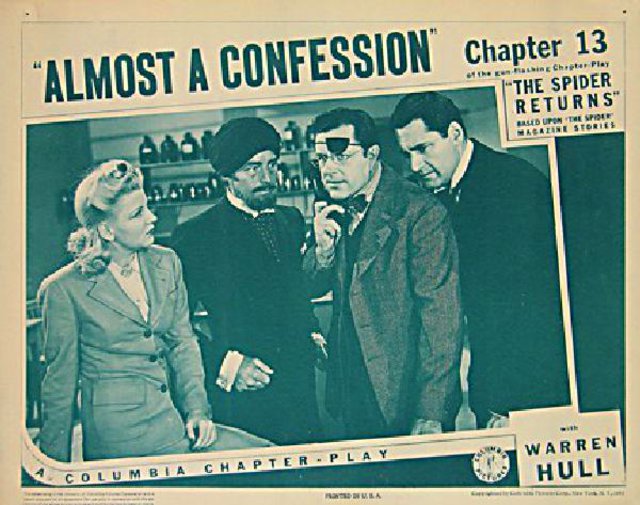 The Spider Returns Original 1941 U.S. Scene Card