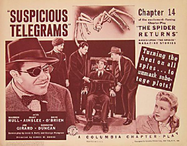 The Spider Returns Original 1941 U.S. Title Card