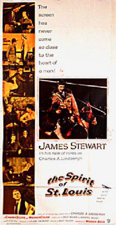 The Spirit of St. Louis Original 1957 U.S. Three Sheet Movie Poster