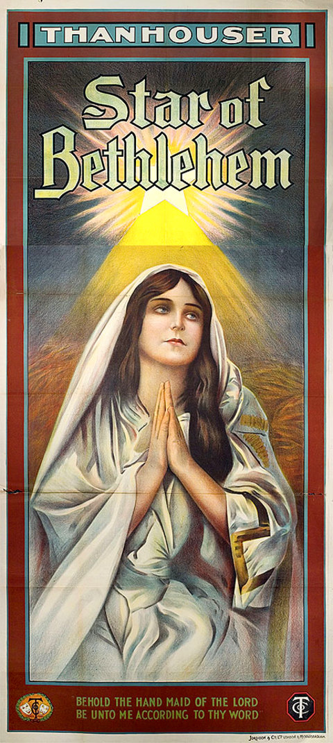 The Star of Bethlehem Original 1912 British Three Sheet Movie Poster