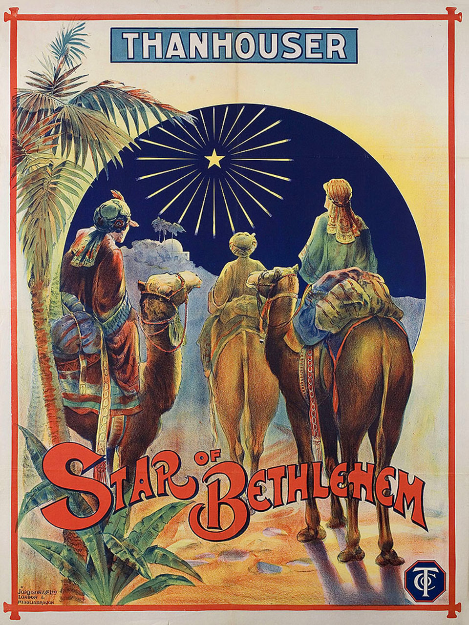 The Star of Bethlehem Original 1912 British One Sheet Movie Poster
