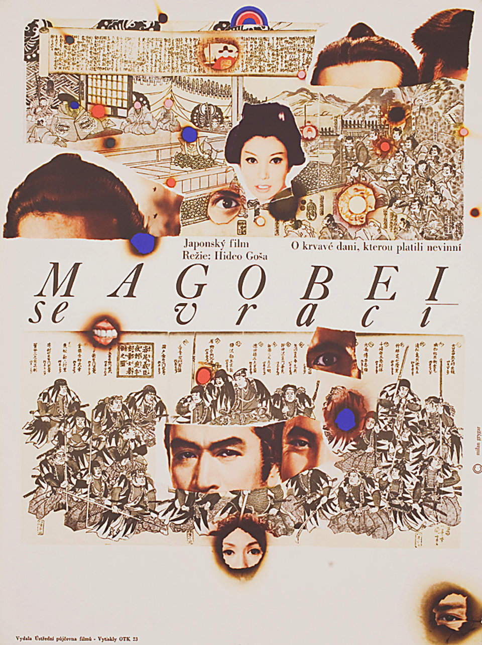 Steel Edge of Revenge Original 1969 Czech A1 Movie Poster