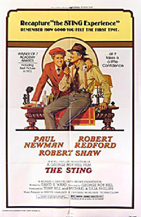 The Sting Original R1977 U.S. One Sheet Movie Poster