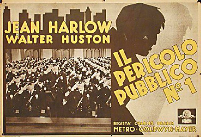 The Beast of the City Original 1932 Italian Fotobusta Movie Poster