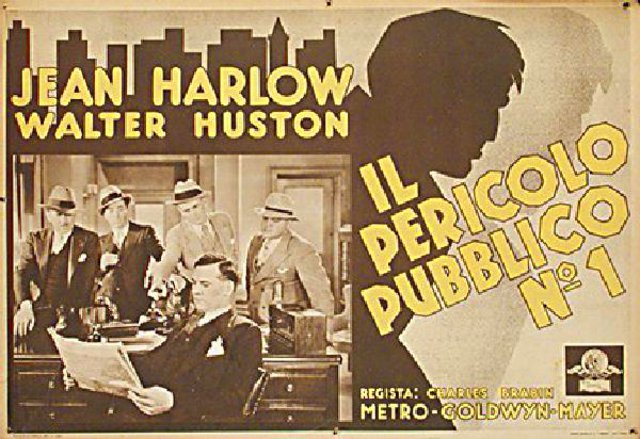 The Beast of the City Original 1932 Italian Fotobusta Movie Poster