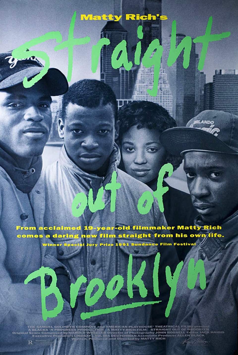 Straight Out of Brooklyn Original 1991 U.S. One Sheet Movie Poster