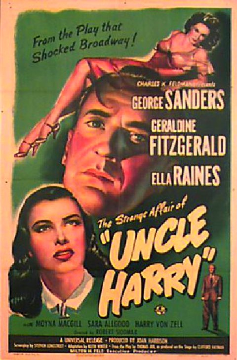 The Strange Affair of Uncle Harry Original 1945 U.S. One Sheet Movie Poster