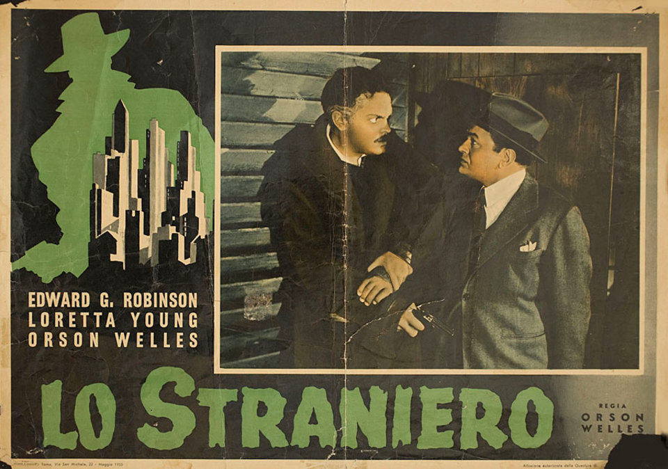 The Stranger Original 1955 Italian Fotobusta Movie Poster