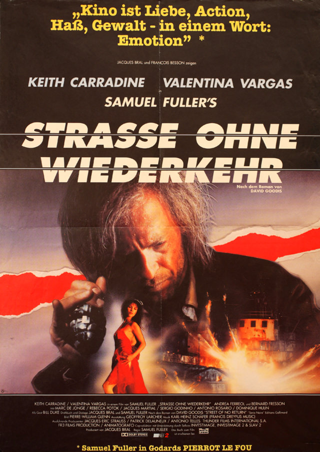 Street of No Return Original 1988 German A1 Movie Poster