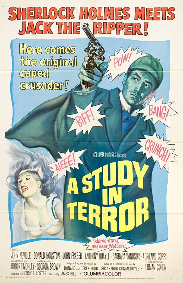 A Study in Terror Original 1966 U.S. One Sheet Movie Poster