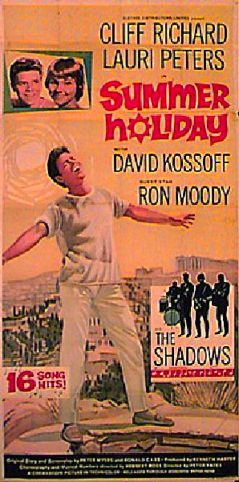 Summer Holiday Original 1962 British Three Sheet Movie Poster