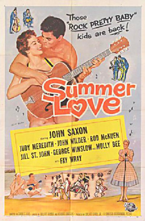 Summer Love Original 1958 U.S. One Sheet Movie Poster