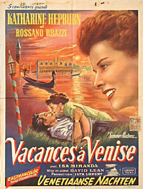 Summertime Original 1955 Belgian Movie Poster