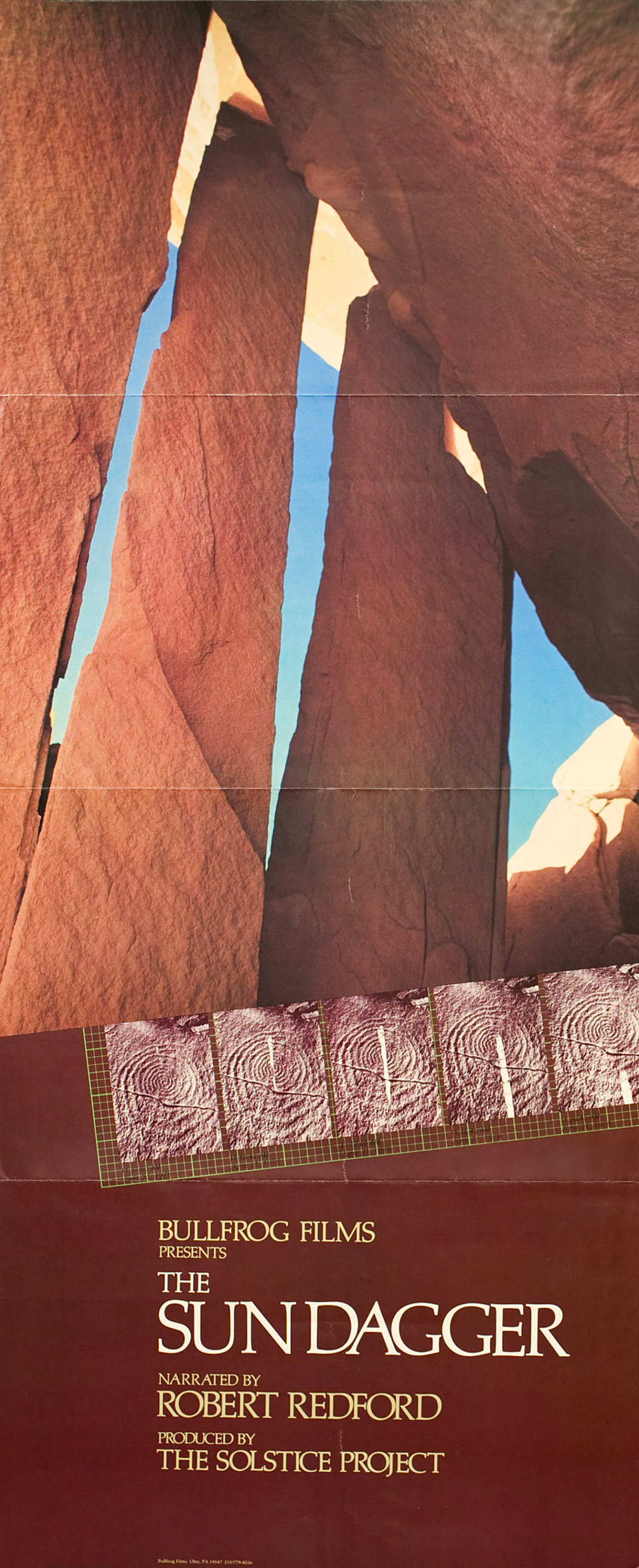 The Sun Dagger Original 1982 U.S. Insert Movie Poster