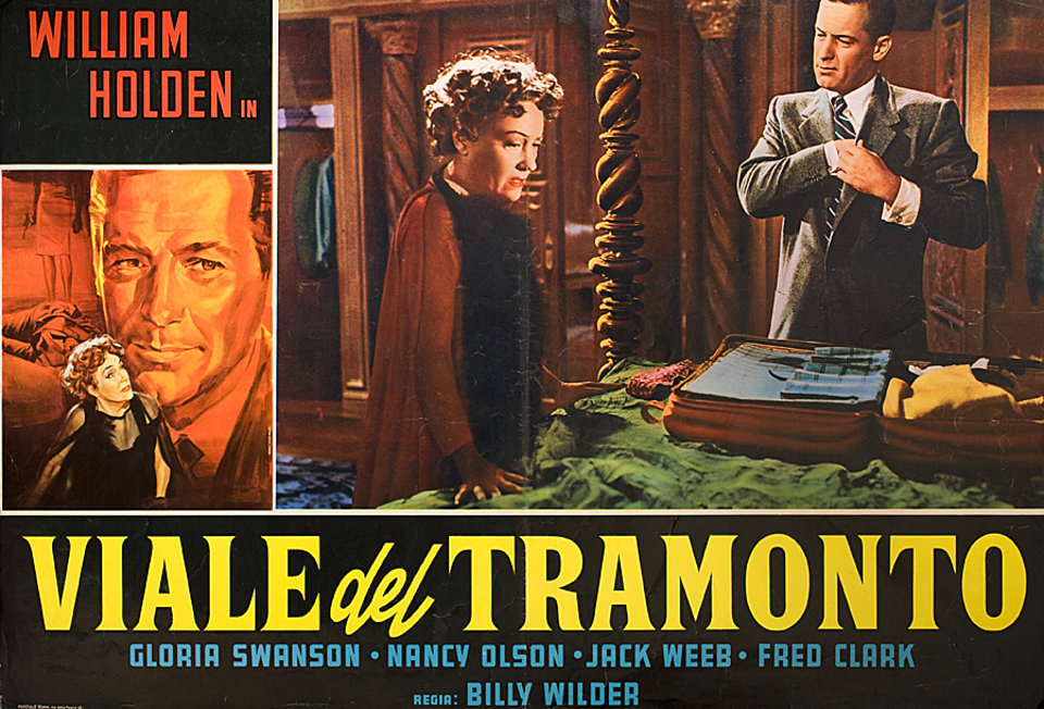 Sunset Boulevard Original R1966 Italian Fotobusta Movie Poster