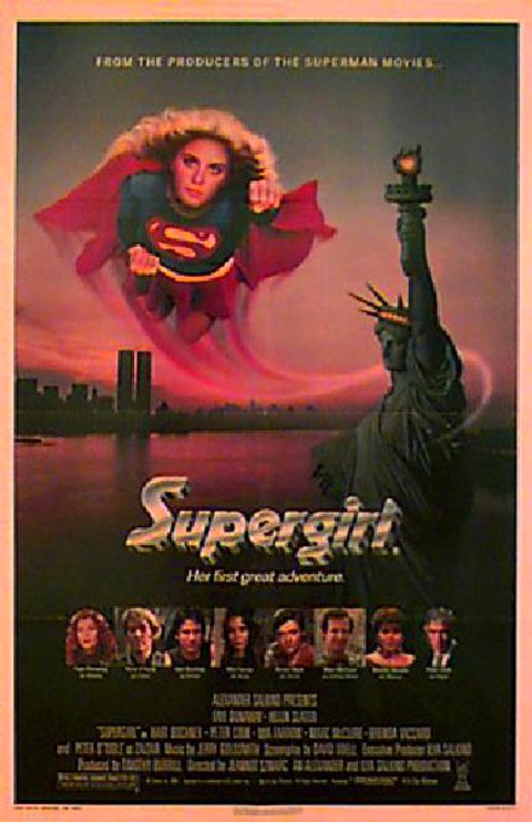 Supergirl Original 1984 U.S. One Sheet Movie Poster