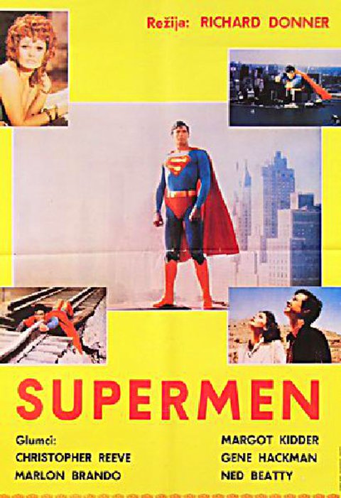 Superman Original 1978 Yugoslav B2 Movie Poster