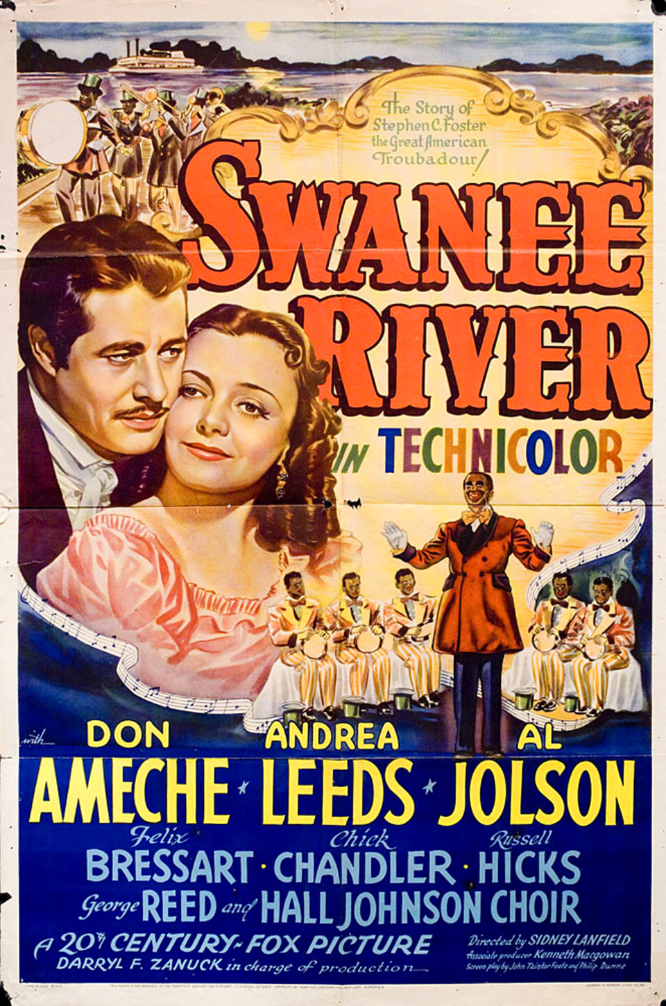 Swanee River Original 1939 U.S. One Sheet Movie Poster