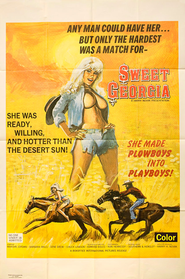 Sweet Georgia Original 1972 U.S. One Sheet Movie Poster