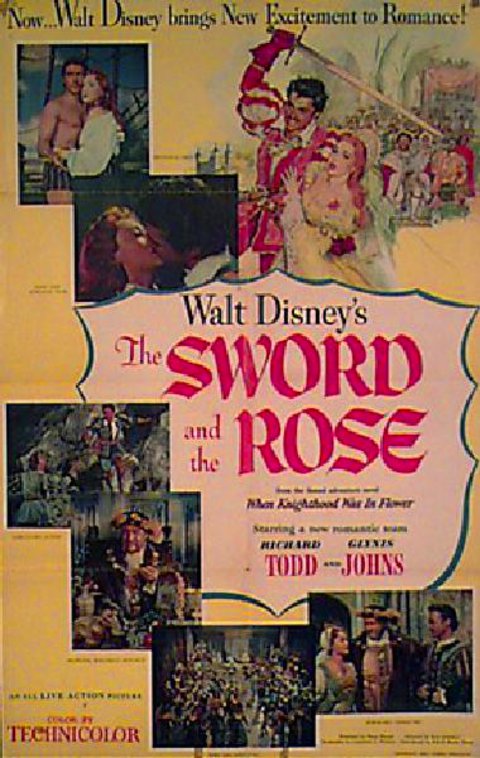 The Sword and the Rose Original 1952 U.S. One Sheet Movie Poster