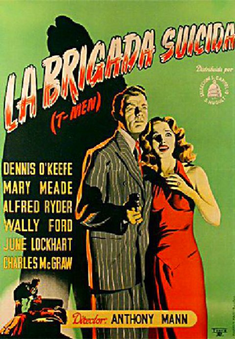 T-Men 1948 Spanish B1 Poster