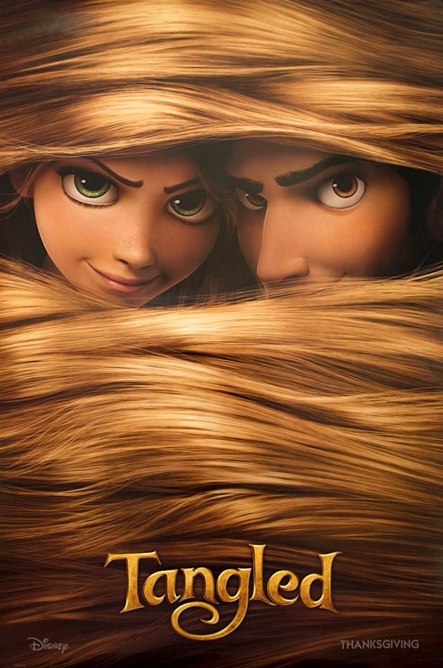 Tangled Original 2010 U.S. One Sheet Movie Poster