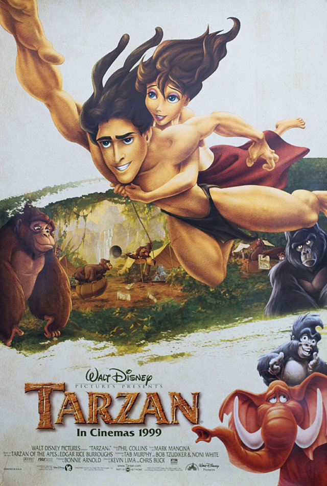 Tarzan Original 1999 U.S. One Sheet Movie Poster
