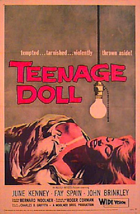 Teenage Doll Original 1957 U.S. One Sheet Movie Poster