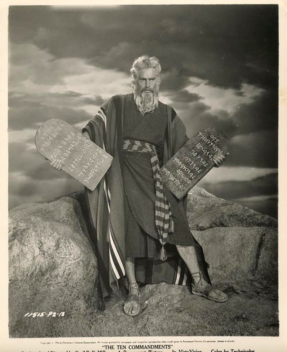 The Ten Commandments Original 1956 U.S. Portrait Photo
