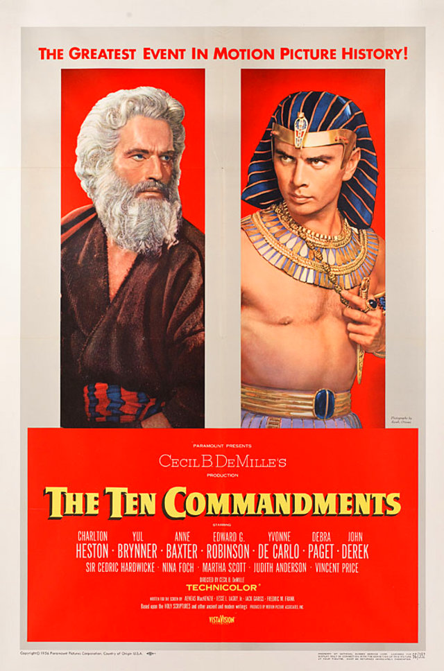 The Ten Commandments 1956 U.S. One Sheet Poster