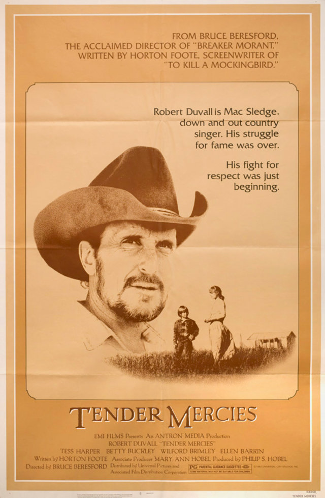 Tender Mercies Original 1983 U.S. One Sheet Movie Poster