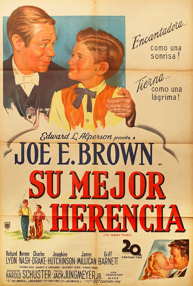 The Tender Years Original 1947 Argentine Movie Poster