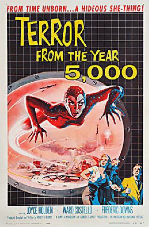 Terror from the Year 5000 Original 1958 U.S. One Sheet Movie Poster