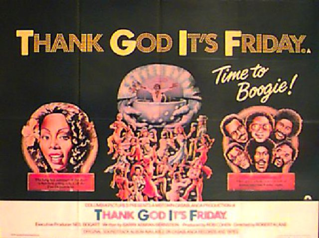Thank God It's Friday Original 1978 British Quad Movie Poster