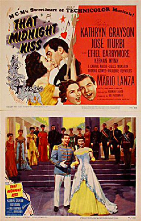 That Midnight Kiss Original 1949 U.S. Lobby Card Set