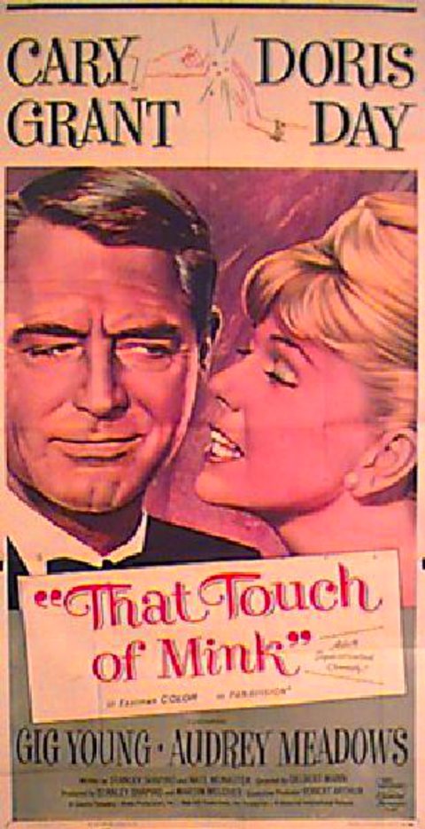 That Touch of Mink Original 1962 U.S. Three Sheet Movie Poster