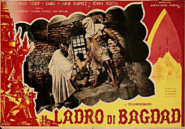 The Thief of Bagdad Original 1940 Italian Fotobusta Movie Poster