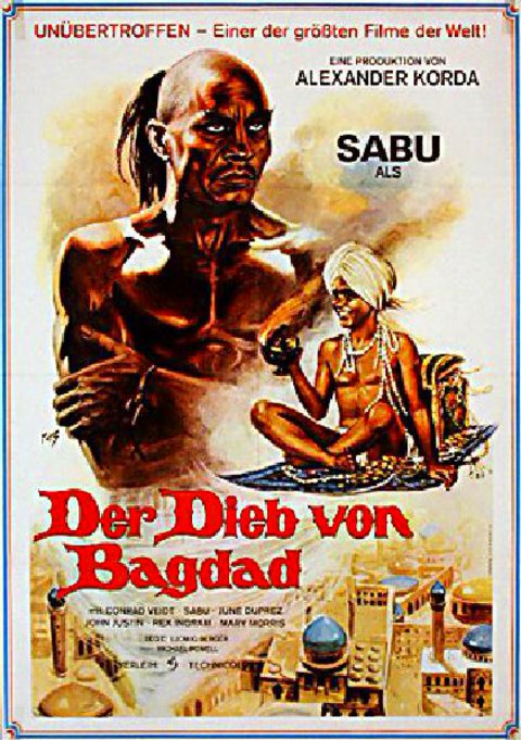 The Thief of Bagdad R1972 German A1 Poster
