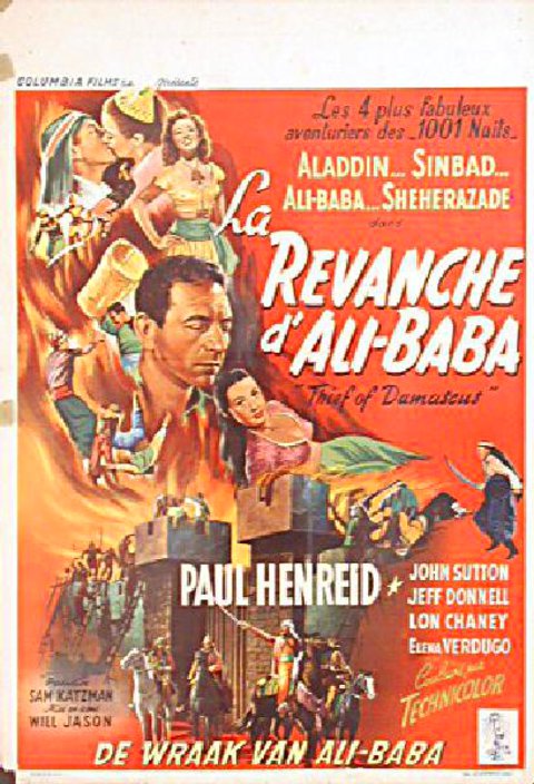 Thief of Damascus Original 1952 Belgian Movie Poster