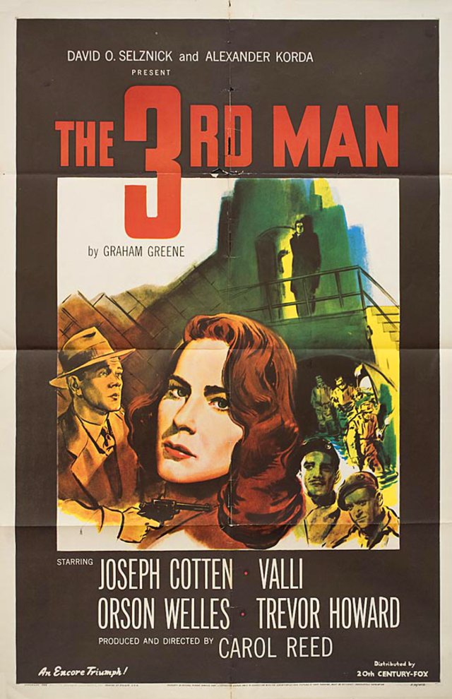 The Third Man Original R1956 U.S. One Sheet Movie Poster